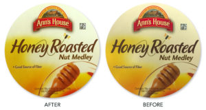 Anns House of Huts Before & After Flexo Quality