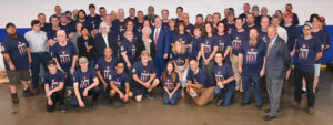 Hub Labels Family Poses with Governor Hogan