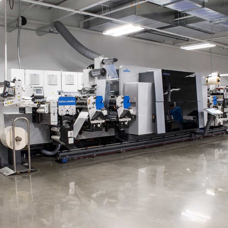 custom label printing press
