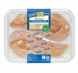 Perdue chicken linerless label packaging