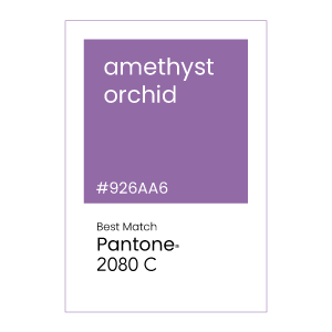 The Chroma Factor Labels in Amethyst Orchid