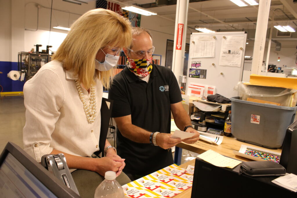 Maryland Legislature Visits Label Printer