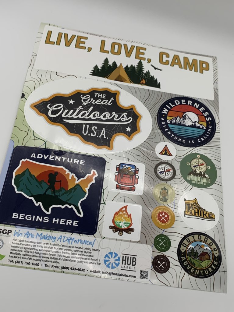 Camping Sticker Sheet
