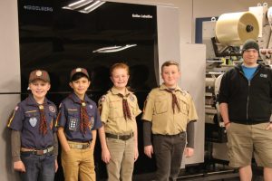 Pressman, Nick, volunteering time with local youth cub scouts