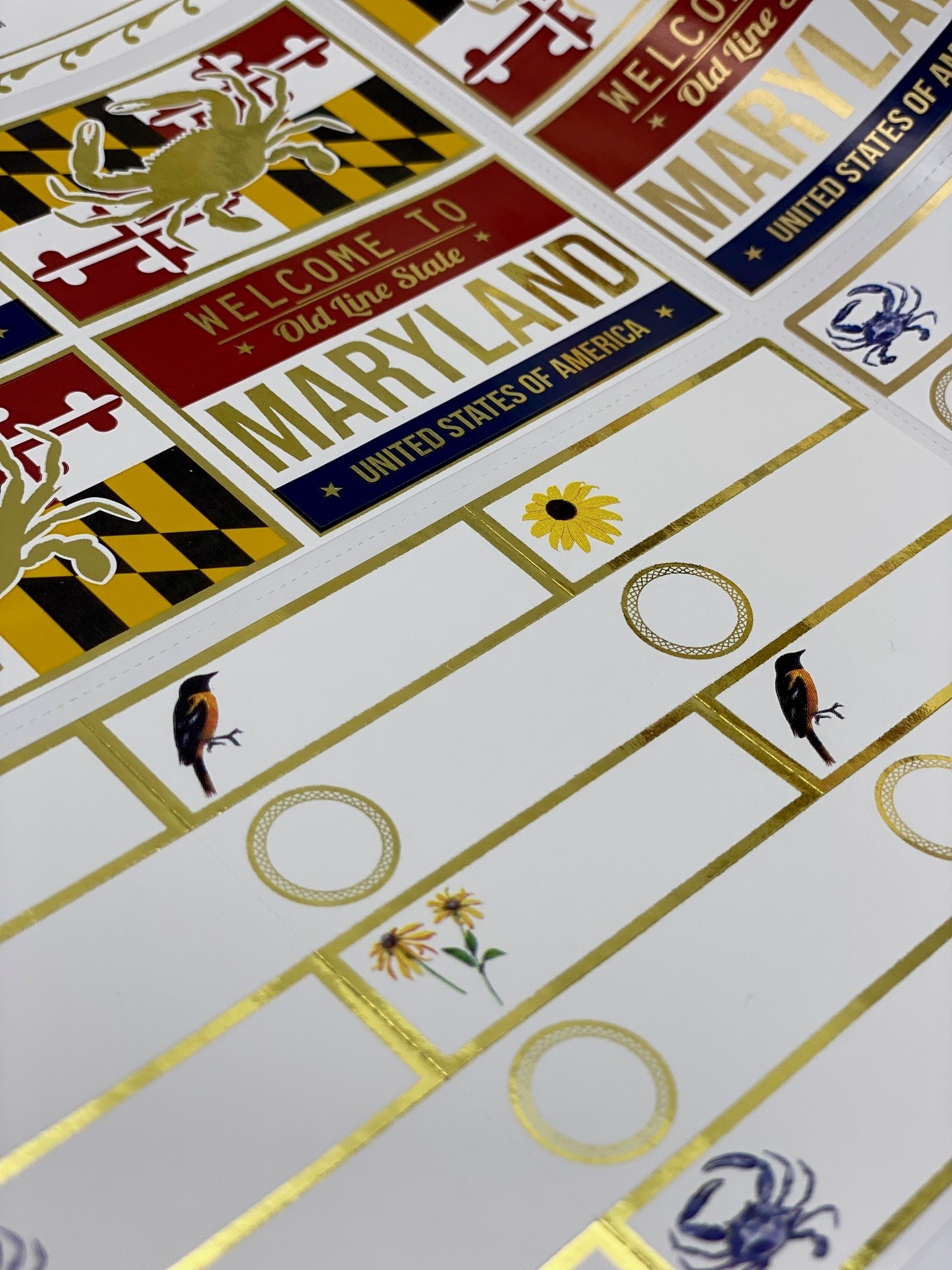 Mailer with stickers, a direct mail offering by label and sticker printer Hub Labels.