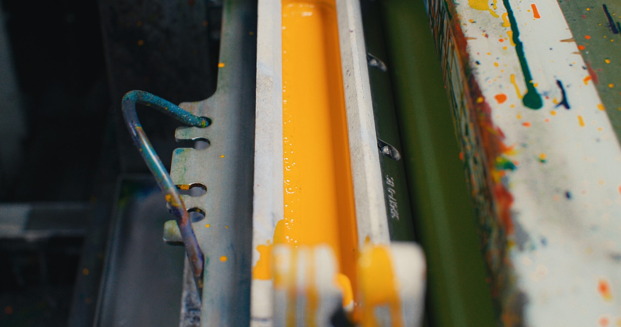 Label printing inks and finishes